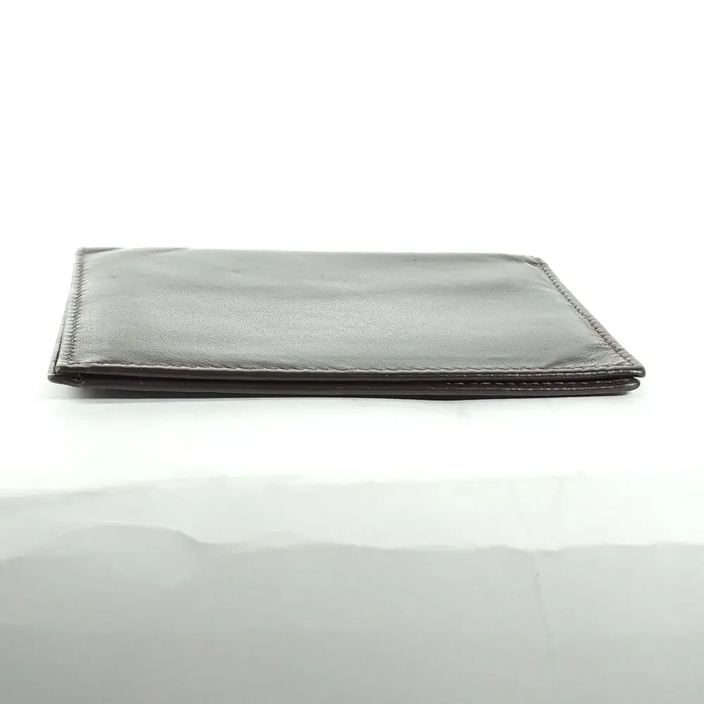 VTG YSL Yves Saint Laurent Men's Brown Leather Vintage Small Bifold Wallet
